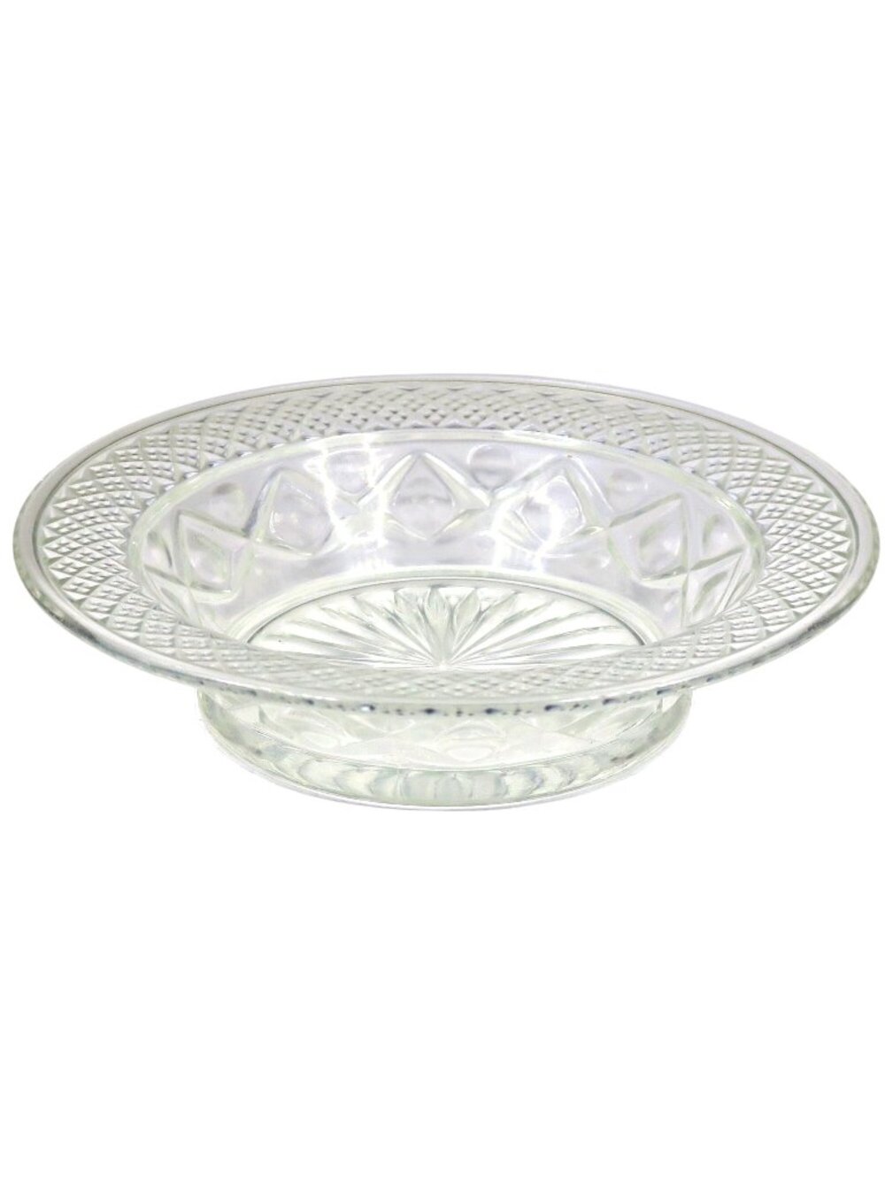 Imperial Glass Cape Cod Clear Rimmed Cereal Bowl, Vintage Pressed Glass